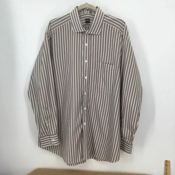 Ike Behar Men’s Striped Long Sleeve Shirt - Picture 2 of 7